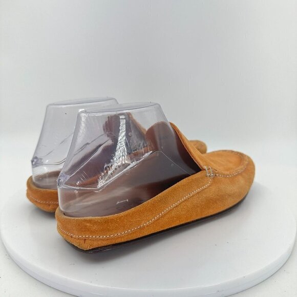 Car Shoe Suede Women Size 6 EU 36.5 Slide Slip On Shoes Brown Marchio Registrato - Picture 5 of 14